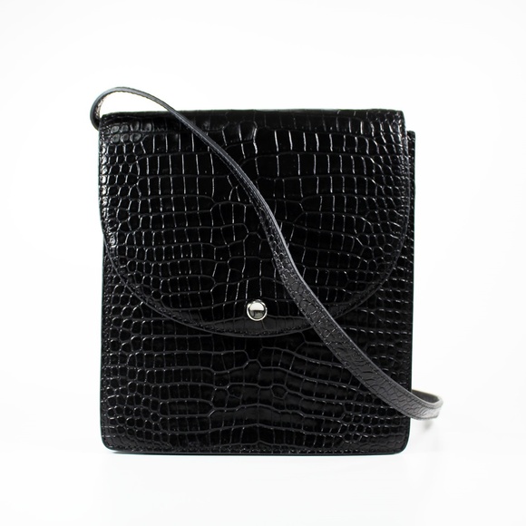 ELIZABETH AND JAMES Black Croc Eloise North South